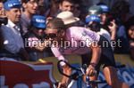 Eugveni Berzin nella cronometro di Follonica al giro d?Italia del 1994