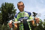 Ivan Basso rientra in gruppo con la maglia della Liquigas