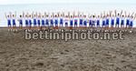 il team Katusha, nella foto di squadra a Marina di Bibbona