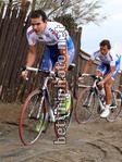 Gert Steegmans davanti a Filippo Pozzato