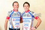 Davide Rebellin in maglia Diquigiovanni - Androni Giocattoli con Gilberto Simoni