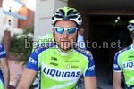 Ivan Basso prima dell'allenamento