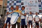 la presentazione dell'Argentina con i campiuoni olimpici
