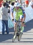 Ivan Basso all'arrivo della cronometro