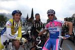 Daniele Callegarin con Marco Marzano e Daniele Colli al via della 2a tappa
