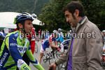 Ivan Basso e Franco Ballerini alla partenza della 2a tappa del Giro del Trentino