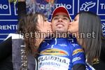 Luigi Sestili con la maglia di leader della classifica a punti