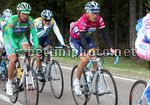 Janez Brajkovic in maglia di leader del Giro del Trentino