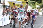 Alessandro Petacchi vince in volata davanti a Manuel Belletti, terzo Ruggero Marzoli