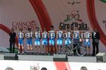 Il team Garmin - Slipstream alla presentazione del Giro d'Italia da Venezia