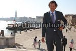 Filippo Pozzato a Venezia per la presentazione del Giro d'Italia
