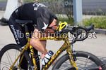 Lance Armstrong in allenamento per il prologo del Giro d'Italia