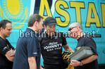 Lance Armstrong dopo l'allenamento