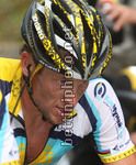 la crisi sul volto di Lance Armstrong