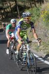 Ivan Basso ripreso da Stefano Garzelli in salita