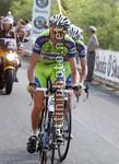 Ivan Basso in salita sul Vesuvio