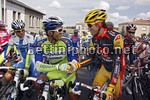 Alejandro Valverde al via con Daniele Bennati