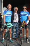 Marino Bartoletti con Marino Vigna e Costantino Ruggiero direttore dell'Eicma alla pedalata azzurra