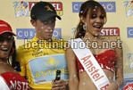 Alberto Contador con la miss