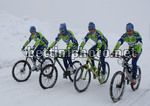 Vincenzo Nibali, Franco Pellizotti, Ivan Basso e Roman Kreuziger in mountain bike