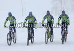 Vincenzo Nibali, Franco Pellizotti, Ivan Basso e Roman Kreuziger in mountain bike al Passo San Pellegrino