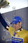 Wouter Mol  in maglia di leader