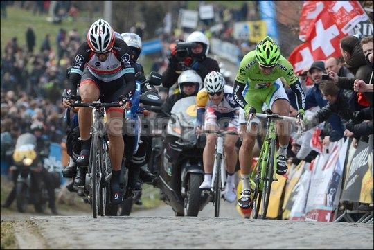 Cancellara all'attacco sul Patenberg -  © Bettiniphoto