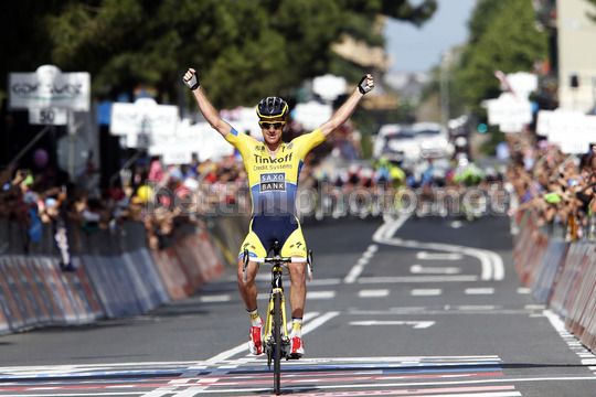 La gioia di Rogers sul traguardo di Savona - 11^ tappa del Giro d'Italia 2014 - © bettiniphoto