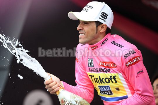 Alberto Contador di nuovo in Rosa dopo Valdobbiadene - © Bettiniphoto