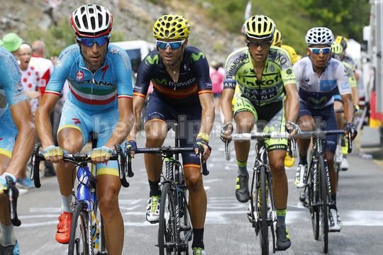 Nibali, Contador, Valverde e Quintana allo scorso Tour de France - © BettiniPhoto