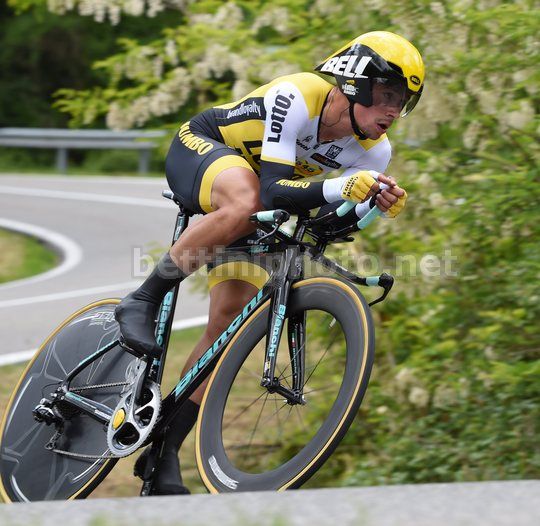 Roglic in azione nella crono del Chianti - © BettiniPhoto